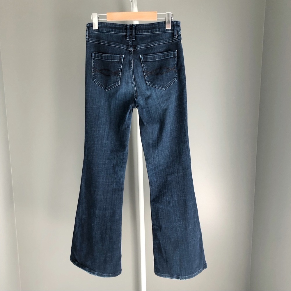 Abercrombie&Fitch Y2K Boot Cut Fit Flared Medium to High Rise Funky Denim Jeans - Picture 3 of 16